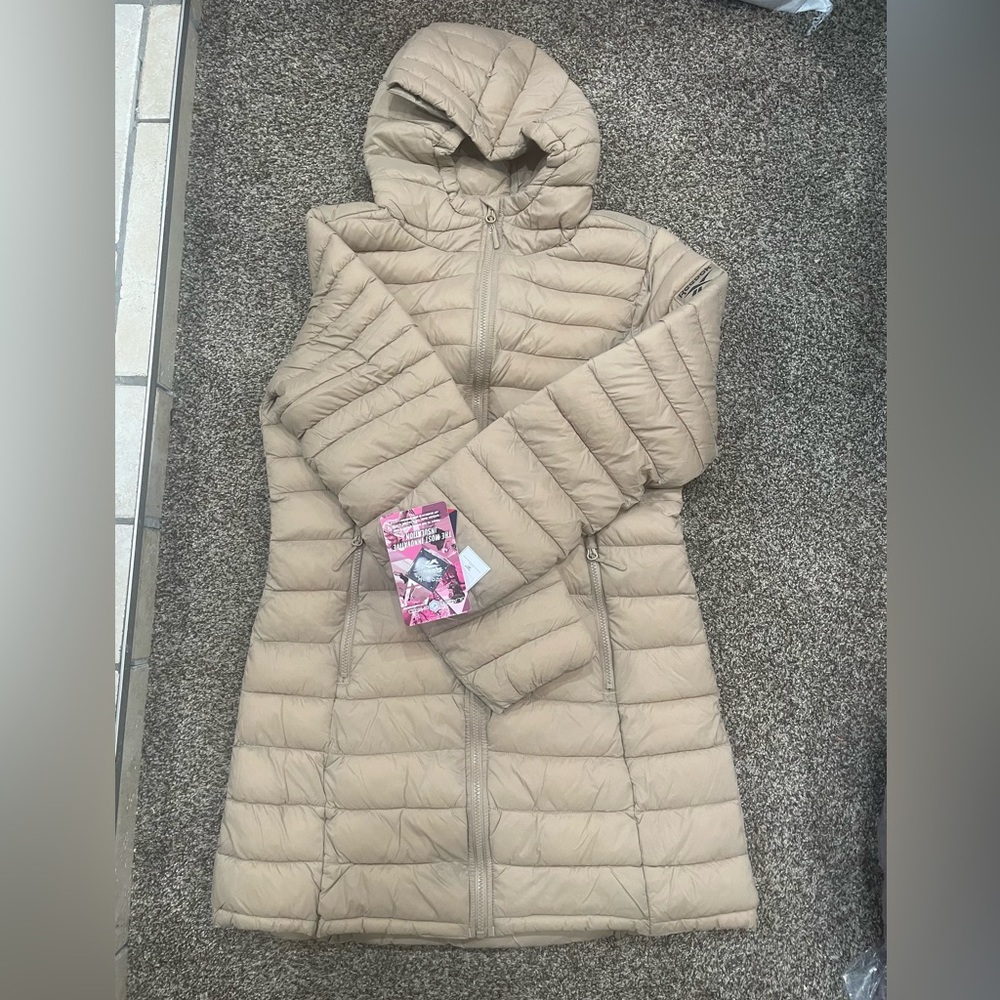 Reebok womens Toffee Longline Packable Puffer jacket - Picture 2 of 3